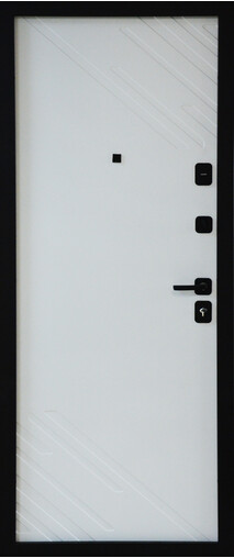 Входная дверь  Сталлер TR 10, 860*2050, 90 мм, внутри мдф 8мм, покрытие пвх, цвет ZB Белый