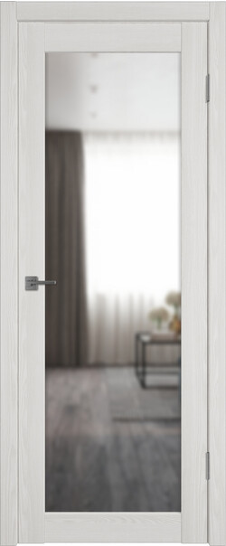 Межкомнатная дверь  Atum Pro  Х32 Reflex | Slate, массив + МДФ, экошпон+защитный лак, 800*2000, Цвет: Bianco Р, зеркало