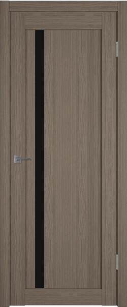Межкомнатная дверь  Atum Pro  Х34 Black Gloss, массив + МДФ, экошпон+защитный лак, 800*2000, Цвет: Brun oak, black gloss