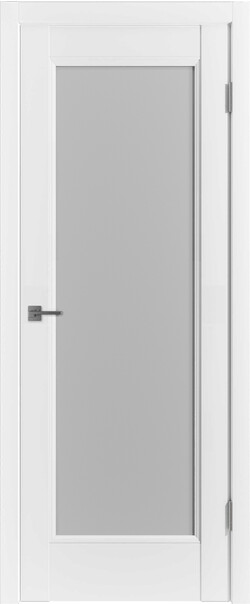 Межкомнатная дверь  Emalex E1 ДО, массив + МДФ, экошпон (полипропилен), 800*2000, Цвет: Ice, white cloud