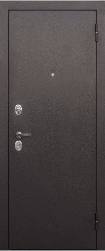Входная дверь  Е-ТРЕЙД Тайга 7 см, 860*2050, 68 мм, снаружи металл, покрытие полимерно-порошковое, Цвет Медный антик