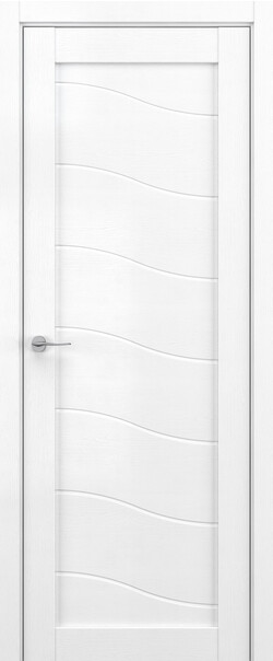 Межкомнатная дверь  DEFORM V V2, массив + МДФ, экошпон на основе ПВХ, 800*2000, Цвет: Вайт вуд, Lacobel белый лак