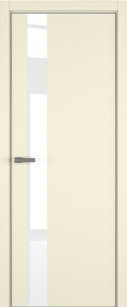 Межкомнатная дверь  ART Lite H3 ДО, массив + МДФ, эмаль, 800*2000, Цвет: Жемчужно-перламутровая эмаль, Lacobel White Pure