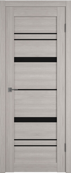 Межкомнатная дверь  Atum Pro  Х25 Black Gloss, массив + МДФ, экошпон+защитный лак, 800*2000, Цвет: Stone Oak, black gloss