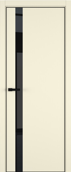 Межкомнатная дверь  ART Lite H2 ДО, массив + МДФ, эмаль, 800*2000, Цвет: Жемчужно-перламутровая эмаль, Lacobel черный лак