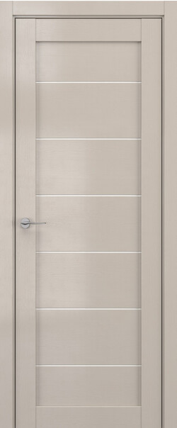 Межкомнатная дверь  DEFORM V V7, массив + МДФ, экошпон на основе ПВХ, Цвет: Стоун вуд, Lacobel белый лак