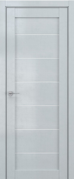 Межкомнатная дверь  DEFORM V V7, массив + МДФ, экошпон на основе ПВХ, Цвет: Грей вуд, Lacobel белый лак