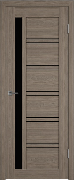 Межкомнатная дверь  Atum Pro  Х38 Black Gloss, массив + МДФ, экошпон+защитный лак, 800*2000, Цвет: Brun oak, black gloss