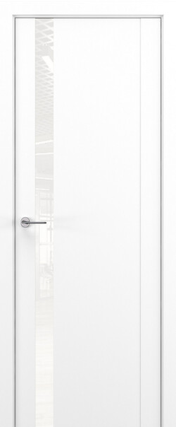 Межкомнатная дверь  Zadoor S S26 ДО, массив + МДФ, Полипропилен RENOLIT, 800*2000, Цвет: Белый матовый, Pure White
