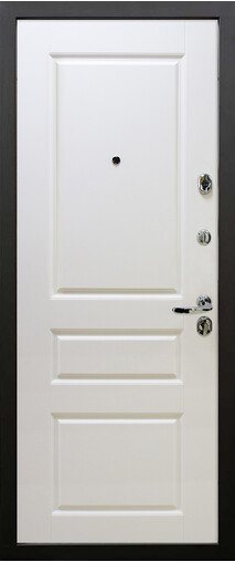 Входная дверь  Сталлер Сорренто 2, 960*2050, 83 мм, внутри мдф влагостойкий, покрытие Эмаль, цвет Эмаль белая RAL 9003