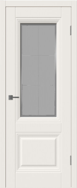 Межкомнатная дверь  Winter Барселона 2 ДО, массив + МДФ, эмаль, 800*2000, Цвет: Слоновая кость эмаль, мателюкс матовое с рисунком