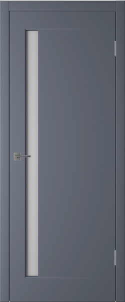 Межкомнатная дверь  Winter Эклипс 1 ДО, массив + МДФ, эмаль, 800*2000, Цвет: Графит эмаль, мателюкс