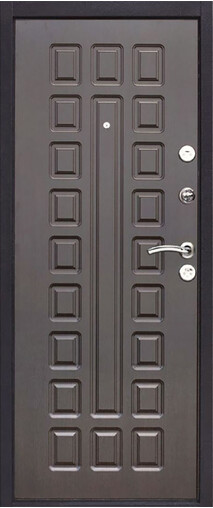 Входная дверь  Йошкар, 860*2050, 68 мм, внутри мдф, покрытие пвх, цвет Венге