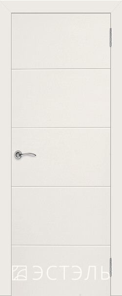 Межкомнатная дверь  Эстель Граффити2 ДГ, массив + МДФ, эмаль, 800*2000, Цвет: Слоновая кость эмаль