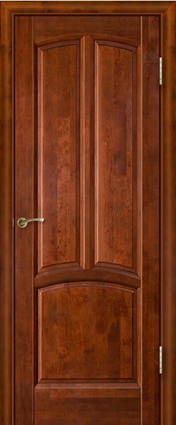 Межкомнатная дверь  Массив ольхи Виола ДГ, массив ольхи, лак, 800*2000, Цвет: Бренди