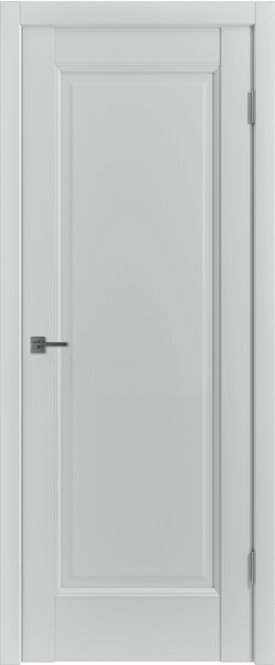 Межкомнатная дверь  Emalex E1 ДГ, массив + МДФ, экошпон (полипропилен), 800*2000, Цвет: Steel, нет