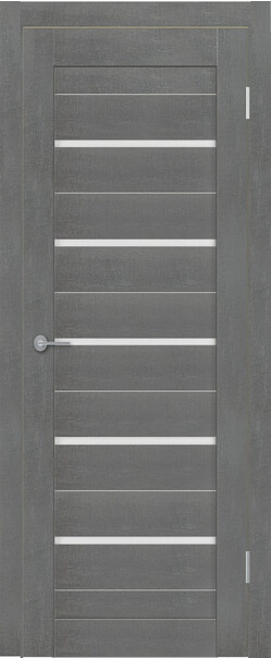 Межкомнатная дверь  TexStyle TS1 ДО, массив + МДФ, экошпон на основе ПВХ, 800*2000, Цвет: Лорэт графит, мателюкс матовое