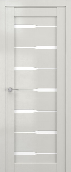 Межкомнатная дверь  DEFORM V V4, массив + МДФ, экошпон на основе ПВХ, 800*2000, Цвет: Крем вуд, Lacobel белый лак
