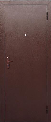 Входная дверь  ПРОРАБ Стройгост 5 РФ мет/мет NEW, 860*2050, 45 мм, снаружи металл, покрытие полимерно-порошковое, Цвет Медный антик