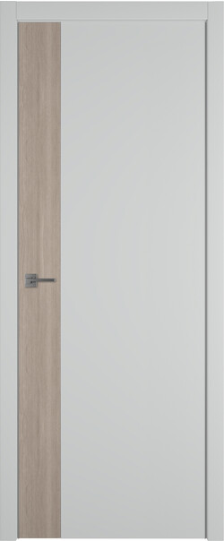 Межкомнатная дверь  Urban  V, МДФ + ХДФ, экошпон (полипропилен), 800*2000, Цвет: Steel, Вставка Red Oak