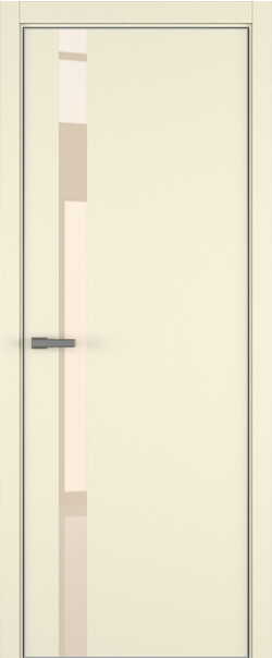 Межкомнатная дверь  ART Lite H2 ДО, массив + МДФ, эмаль, 800*2000, Цвет: Жемчужно-перламутровая эмаль, Lacobel бежевый лак