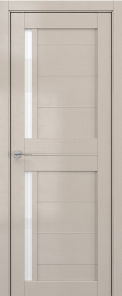 Межкомнатная дверь  DEFORM V V17, массив + МДФ, экошпон на основе ПВХ, 800*2000, Цвет: Стоун вуд, Lacobel белый лак