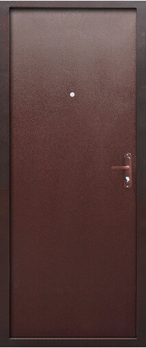 Входная дверь  ПРОРАБ Стройгост 5 РФ мет/мет NEW, 860*2050, 45 мм, внутри металл, покрытие полимерно-порошковое, цвет Медный антик