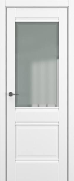 Межкомнатная дверь  Classic Baguette Венеция ДО Baguette B4, массив + МДФ, Полипропилен RENOLIT, 800*2000, Цвет: Белый матовый, Сатинато с рамкой