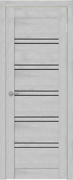 Межкомнатная дверь  TexStyle TS5 ДО, массив + МДФ, экошпон на основе ПВХ, 800*2000, Цвет: Лорэт натуральный, Lacobel черный лак