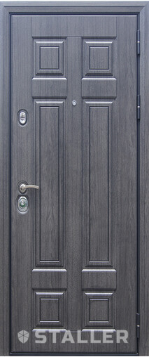 Входная дверь  Сталлер Виано, 960*2050, 93 мм, снаружи мдф влагостойкий, покрытие Vinorit, Цвет Дуб седой