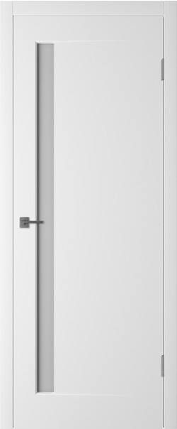 Межкомнатная дверь  Winter Эклипс 1 ДО, массив + МДФ, эмаль, 800*2000, Цвет: Белая эмаль, мателюкс