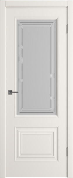 Межкомнатная дверь  Winter Беатрис 2 ДО, массив + МДФ, эмаль, 800*2000, Цвет: Слоновая кость эмаль, мателюкс матовое с гравировкой