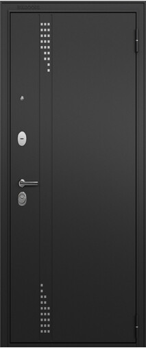 Входная дверь  Торэкс T2 TRUST ECO MP, 860*2050, 90 мм, снаружи металл, покрытие полимерно-порошковое, Цвет Черный муар
