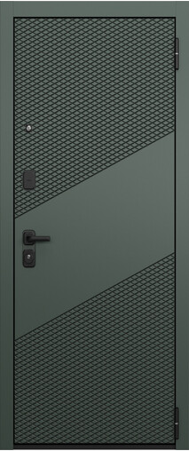 Входная дверь  Торэкс T4 TRUST ECO PP, 860*2050, 90 мм, снаружи мдф 10мм, покрытие пвх, Цвет Авокадо