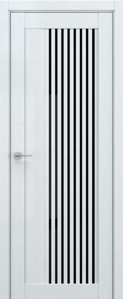 Межкомнатная дверь  DEFORM V V8, массив + МДФ, экошпон на основе ПВХ, 800*2000, Цвет: Скай вуд, Lacobel черный лак