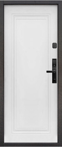Входная дверь  Е-ТРЕЙД Тайга 10 см, 860*2050, 100 мм, внутри мдф 10мм, покрытие пвх, цвет Эмалит белый