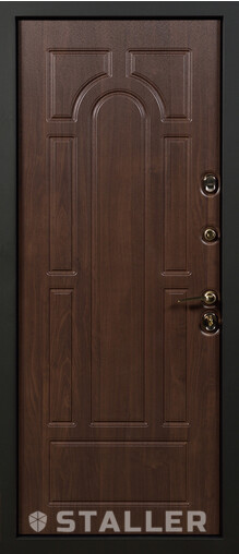 Входная дверь  Сталлер Тевере, 960*2050, 93 мм, внутри мдф влагостойкий, покрытие Vinorit, цвет Дуб темный