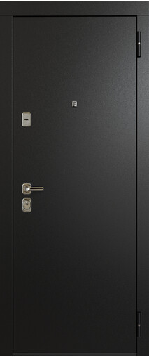 Входная дверь  Сталлер TR 17, 860*2050, 90 мм, снаружи металл, покрытие полимерно-порошковое, Цвет Букле черный