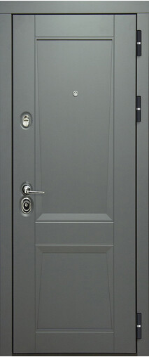 Входная дверь  Сталлер Амелия, 860*2050, снаружи мдф влагостойкий, покрытие Эмаль, Цвет Эмаль графитовый серый RAL 7024