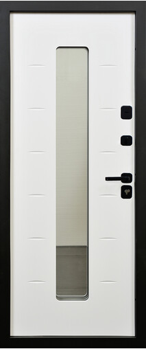 Входная дверь  Сталлер Юта NEW, 960*2050, 93 мм, внутри мдф влагостойкий, покрытие Эмаль, цвет Эмаль белая RAL 9003