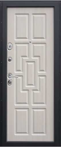 Входная дверь  Сталлер Квадро мет., 860*2050, 93 мм, внутри мдф, покрытие пвх, цвет Венге светлый