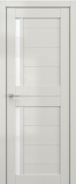 Межкомнатная дверь  DEFORM V V17, массив + МДФ, экошпон на основе ПВХ, 800*2000, Цвет: Крем вуд, Lacobel белый лак