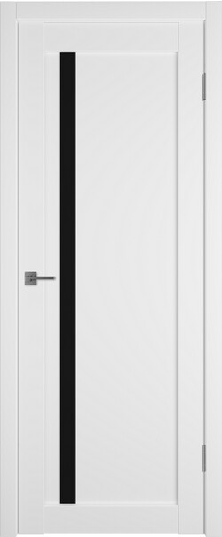 Межкомнатная дверь  Emalex E34 ДО, массив + МДФ, экошпон (полипропилен), 800*2000, Цвет: Ice, black gloss