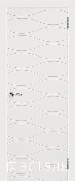 Межкомнатная дверь  Эстель Граффити3 ДГ, массив + МДФ, эмаль, 800*2000, Цвет: Белая эмаль, нет