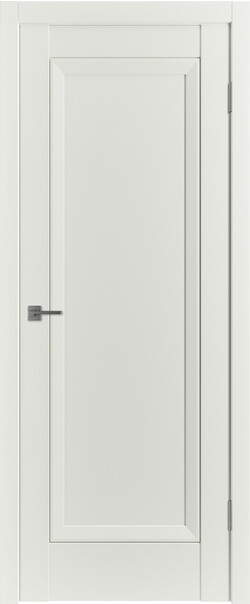 Межкомнатная дверь  Emalex EN1 ДГ, массив + МДФ, экошпон (полипропилен), 800*2000, Цвет: MidWhite, нет
