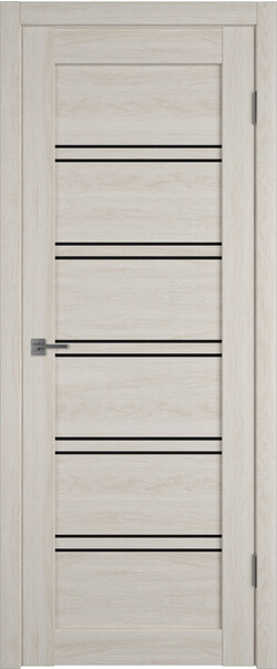 Межкомнатная дверь  Atum Pro  Х28 Black Gloss, массив + МДФ, экошпон+защитный лак, 800*2000, Цвет: Scansom Oak, black gloss