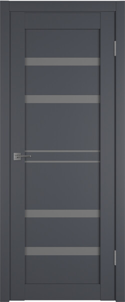 Межкомнатная дверь  Emalex E26 ДО, массив + МДФ, экошпон (полипропилен), 800*2000, Цвет: Onyx, Dark cloud