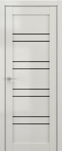 Межкомнатная дверь  DEFORM V V15, массив + МДФ, экошпон на основе ПВХ, 800*2000, Цвет: Крем вуд, Lacobel черный лак
