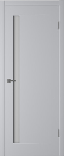 Межкомнатная дверь  Winter Эклипс 1 ДО, массив + МДФ, эмаль, 800*2000, Цвет: Светло-серая эмаль, мателюкс