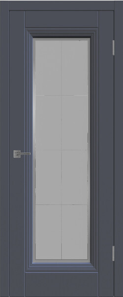 Межкомнатная дверь  Winter Барселона 1 ДО, массив + МДФ, эмаль, 800*2000, Цвет: Графит эмаль, мателюкс матовое с рисунком